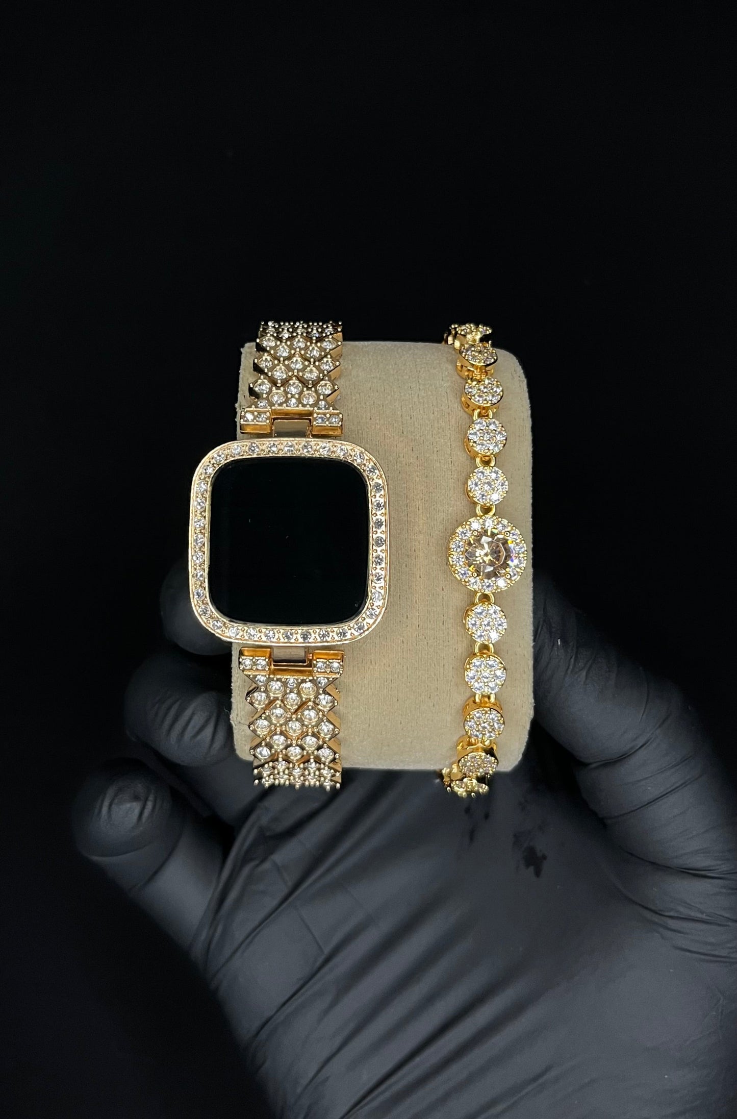 LED Ladies Watch with Elegant Stone Bracelet – Perfect Gift with Free Delivery & Box