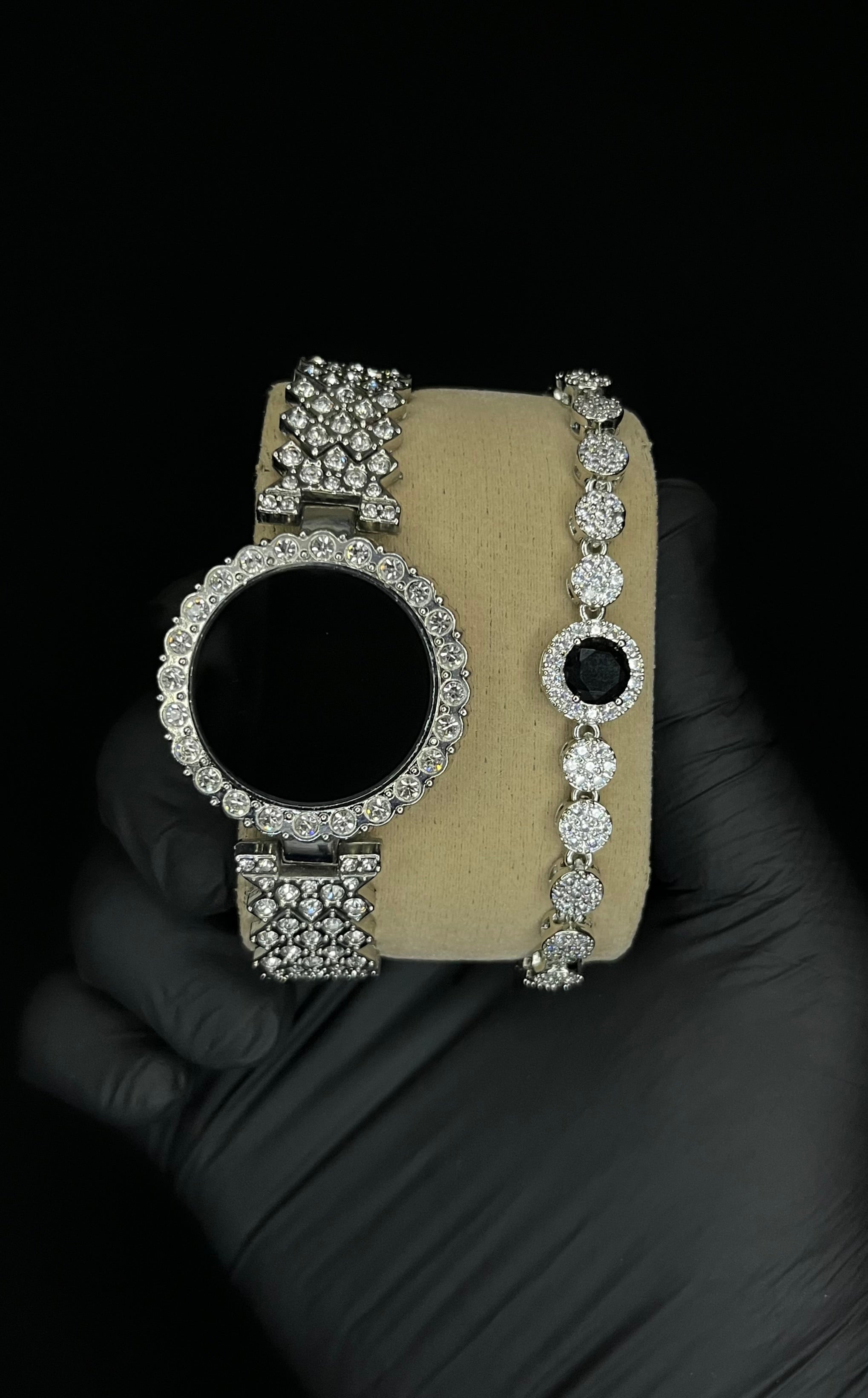 LED Ladies Watch with Elegant Stone Bracelet – Perfect Gift with Free Delivery & Box