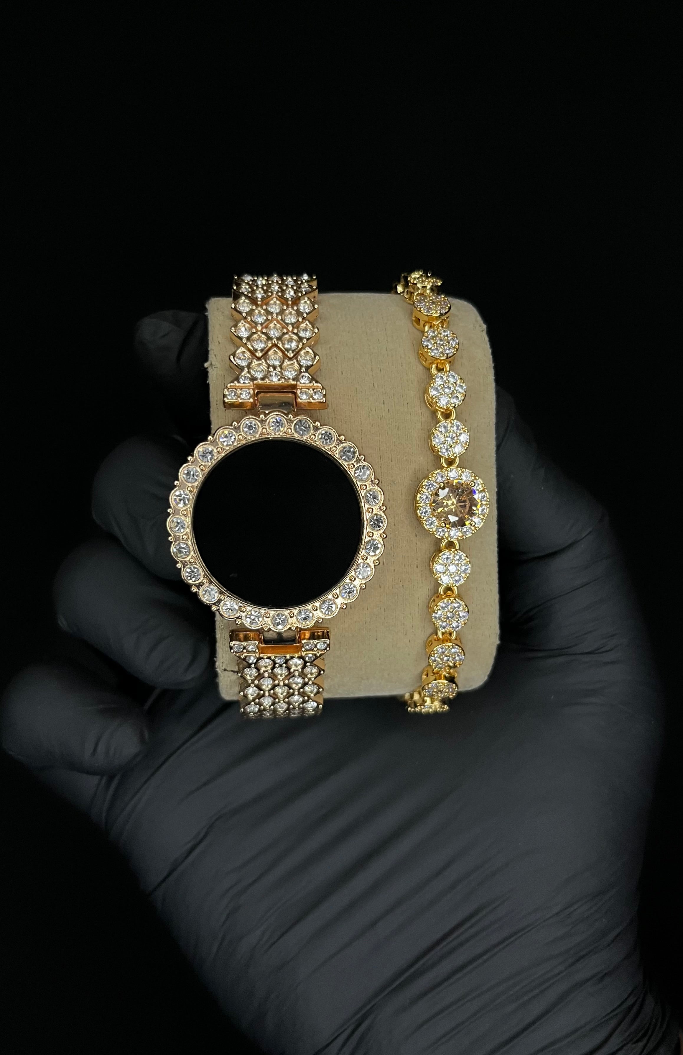 LED Ladies Watch with Elegant Stone Bracelet – Perfect Gift with Free Delivery & Box