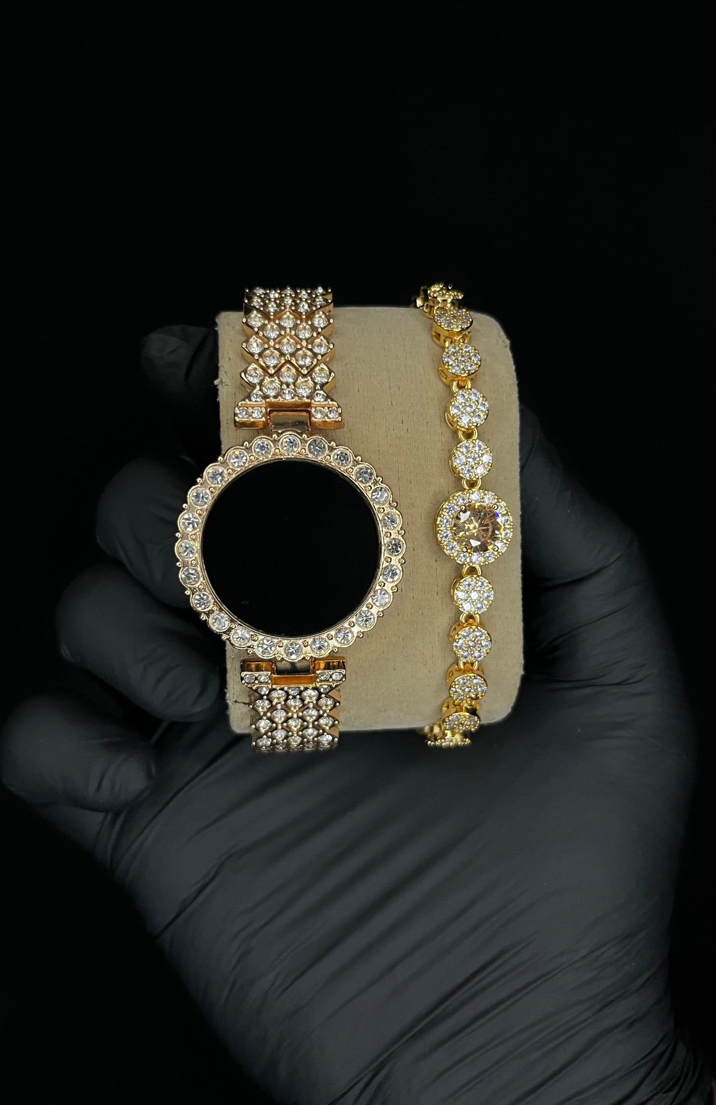 LED Ladies Watch with Elegant Stone Bracelet – Perfect Gift with Free Delivery & Box