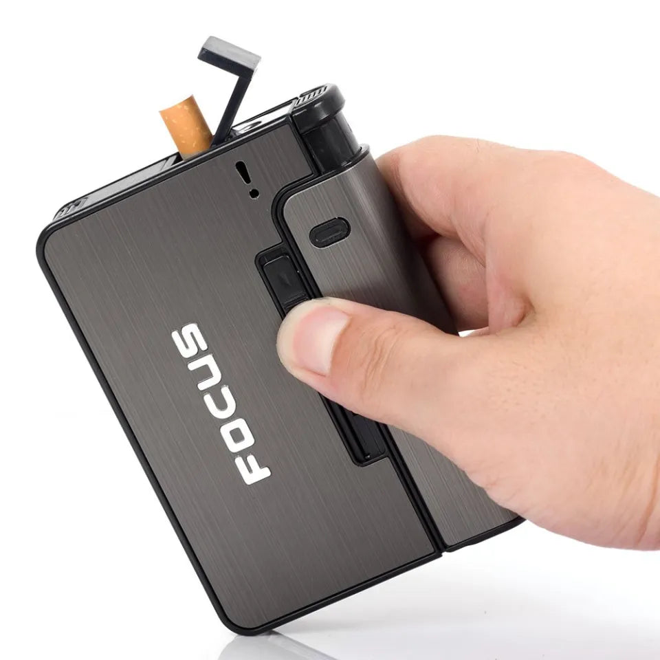 Focus Cigarettes Case With Lighter.
